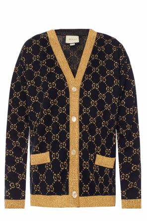 Logo-embroidered cardigan, zdjęcie 1 Logo-embroidered cardigan od Gucci